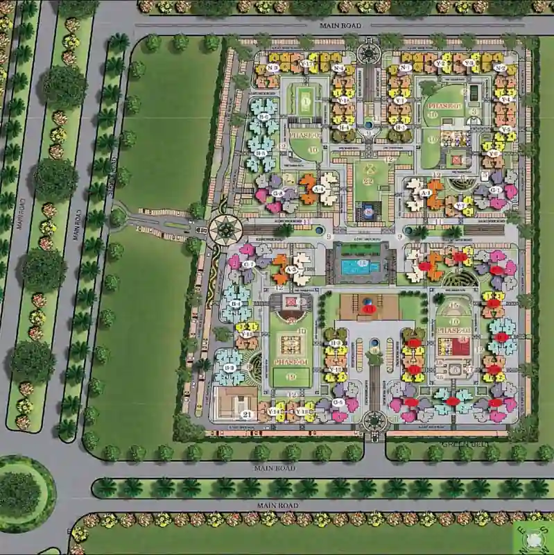 Eros Sampoornam Site Plan